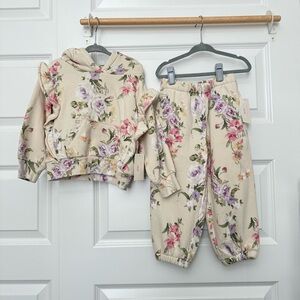 LoveShackFancy x Gap Floral Matching Jogger and Hoodie Set